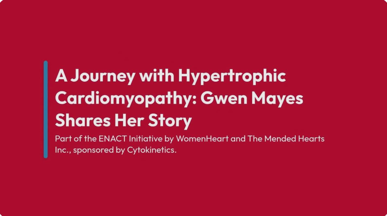 Video: A Journey with Hypertrophic Cardiomyopathy: Gwen Mayes Shares Her Story